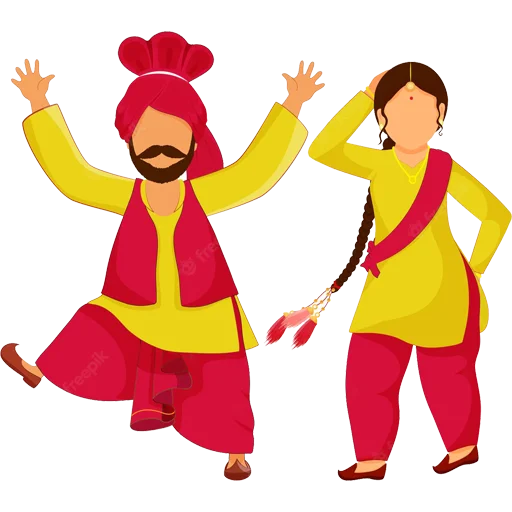 🕺 Стикер «Bhangra ਭੰਗੜਾ» для Telegram