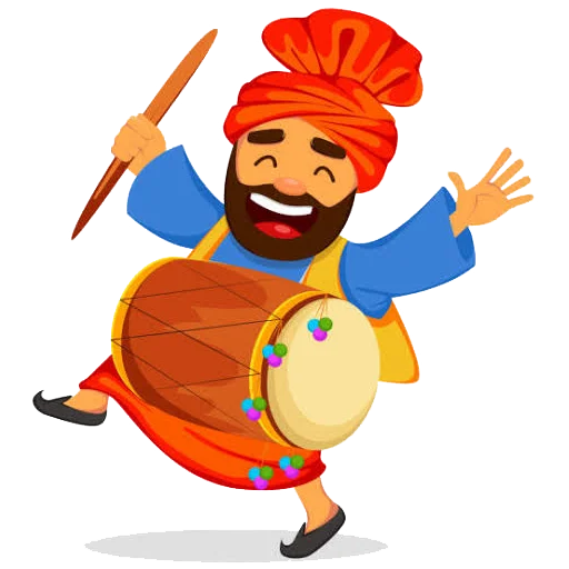 🕺 Стикер «Bhangra ਭੰਗੜਾ» для Telegram