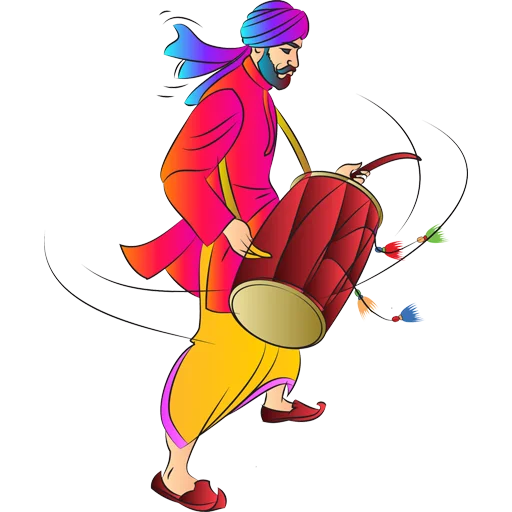 🕺 Стикер «Bhangra ਭੰਗੜਾ» для Telegram