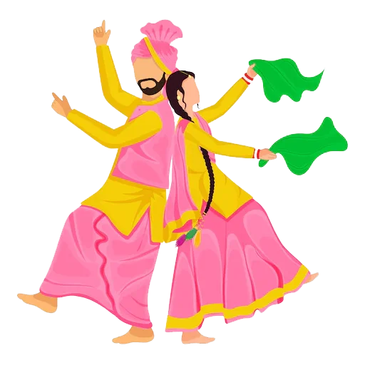 🕺 Стикер «Bhangra ਭੰਗੜਾ» для Telegram