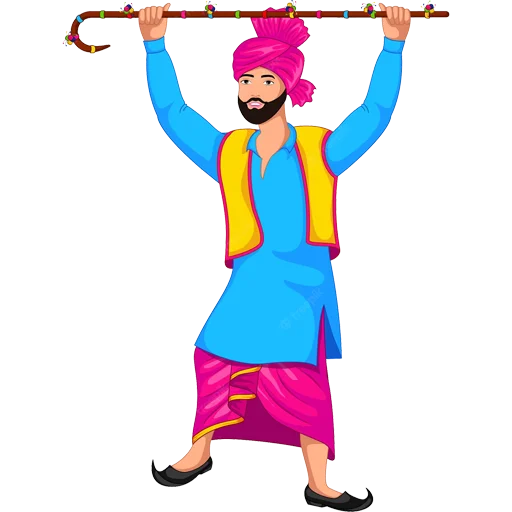 🕺 Стикер «Bhangra ਭੰਗੜਾ» для Telegram