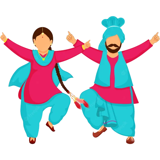 🕺 Стикер «Bhangra ਭੰਗੜਾ» для Telegram