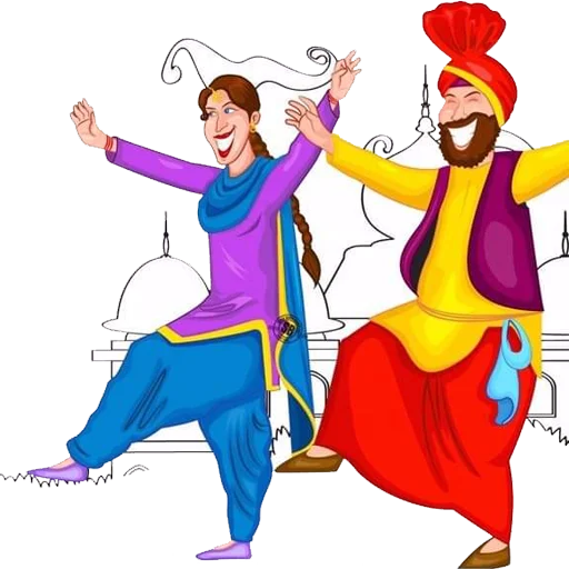 🕺 Стикер «Bhangra ਭੰਗੜਾ» для Telegram