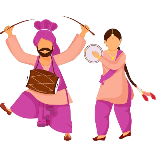 🕺 Стикер «Bhangra ਭੰਗੜਾ» для Telegram