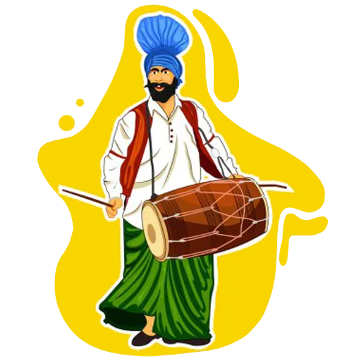 🕺 Стикер «Bhangra ਭੰਗੜਾ» для Telegram