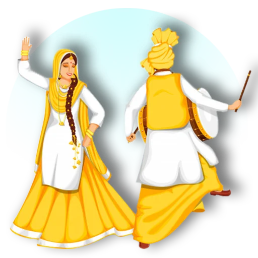 🕺 Стикер «Bhangra ਭੰਗੜਾ» для Telegram