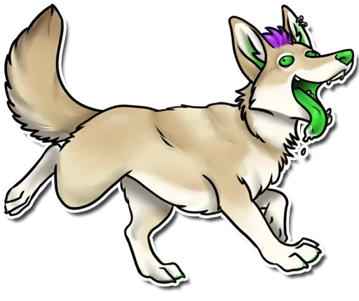 Стикерпак Punk Dog для Telegram