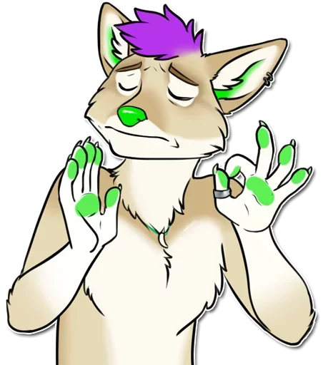 😚 Стикер «Punk Dog» для Telegram