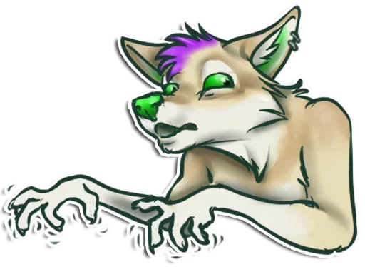 😋 Стикер «Punk Dog» для Telegram