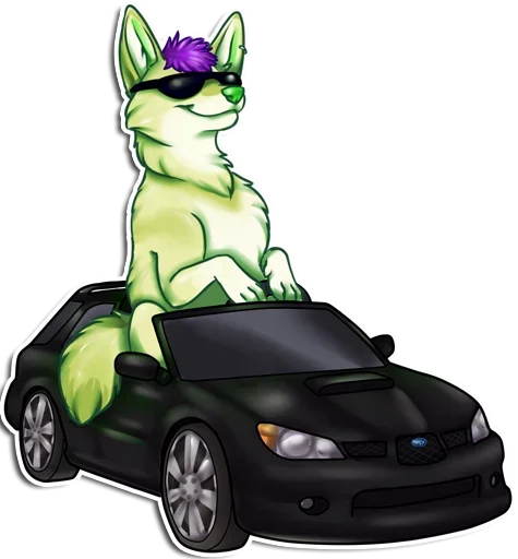 🥰 Стикер «Punk Dog» для Telegram