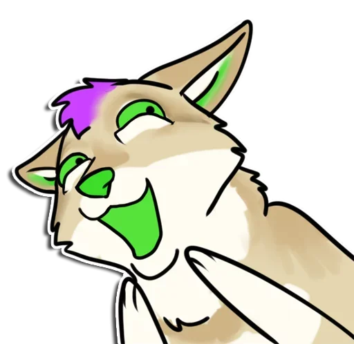 🤨 Стикер «Punk Dog» для Telegram
