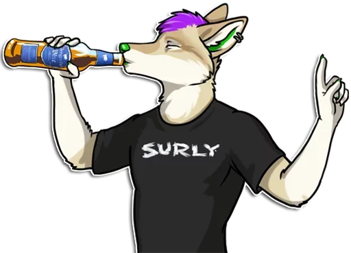 😙 Стикер «Punk Dog» для Telegram