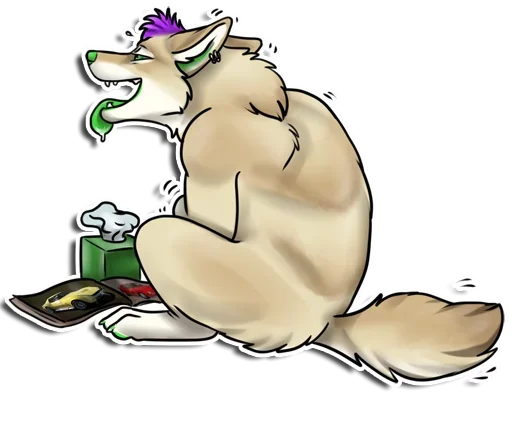 😋 Стикер «Punk Dog» для Telegram