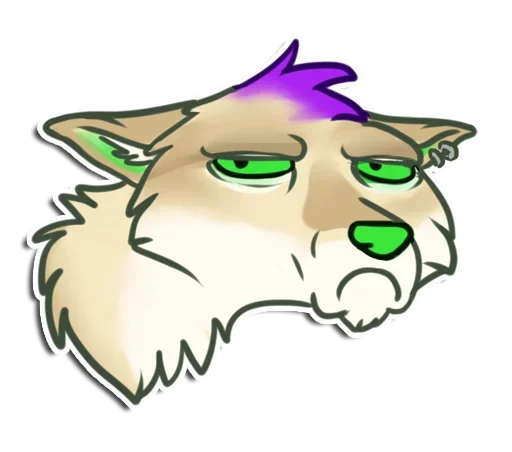 😋 Стикер «Punk Dog» для Telegram
