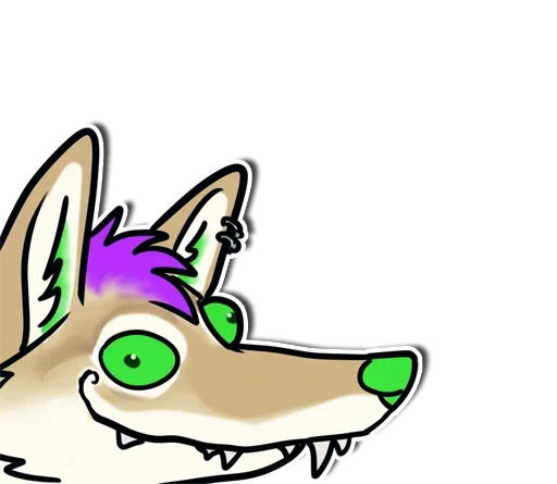 😗 Стикер «Punk Dog» для Telegram