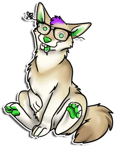 😋 Стикер «Punk Dog» для Telegram