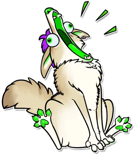😋 Стикер «Punk Dog» для Telegram