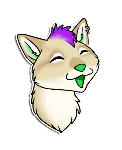 😚 Стикер «Punk Dog» для Telegram