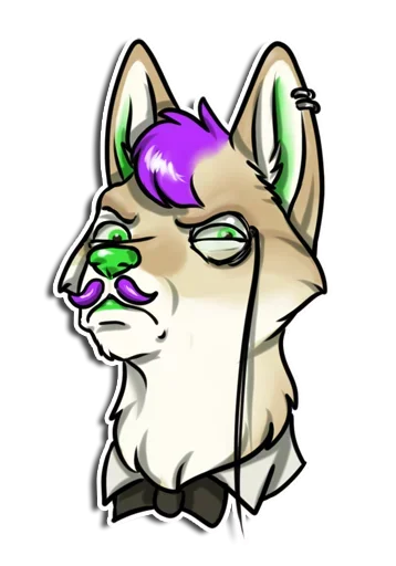 😗 Стикер «Punk Dog» для Telegram