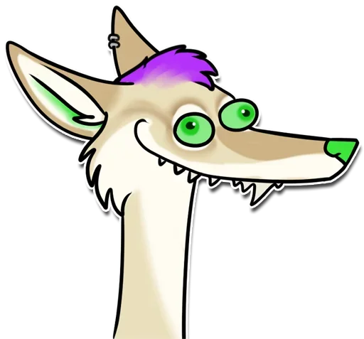 🤪 Стикер «Punk Dog» для Telegram