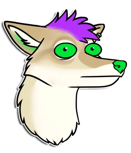 😏 Стикер «Punk Dog» для Telegram