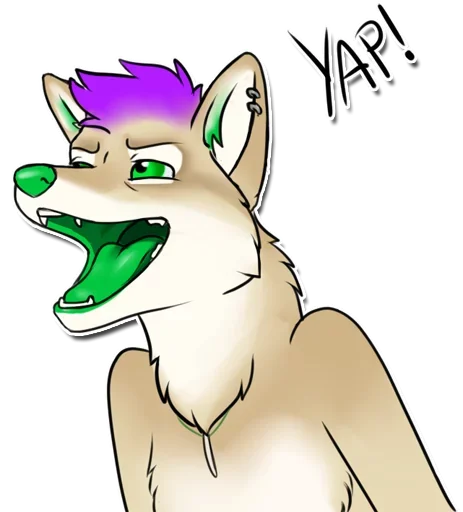 😋 Стикер «Punk Dog» для Telegram