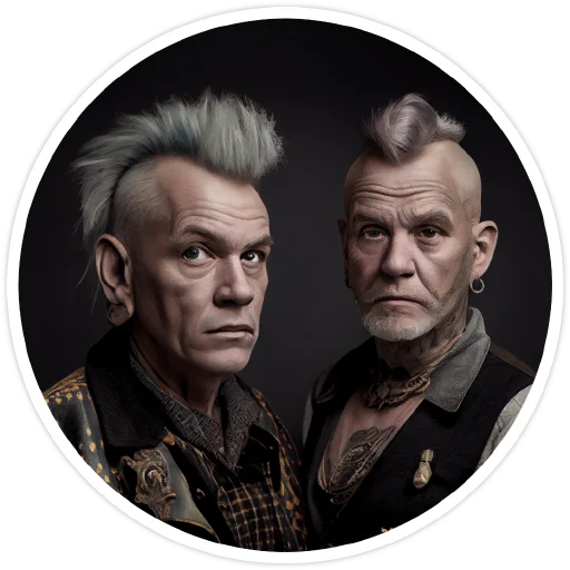 🤨 Стикер «Old Punk» для Telegram