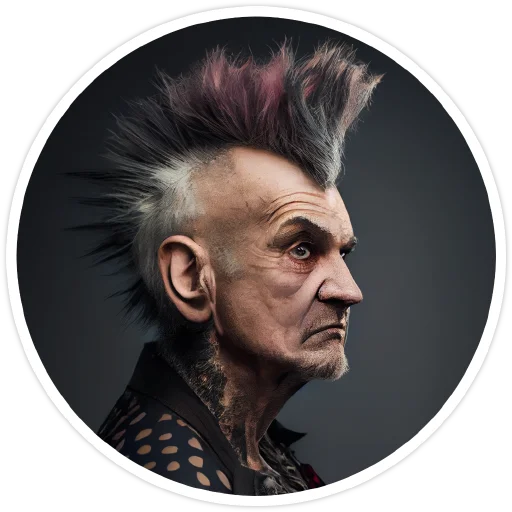 Стикерпак Old Punk для Telegram