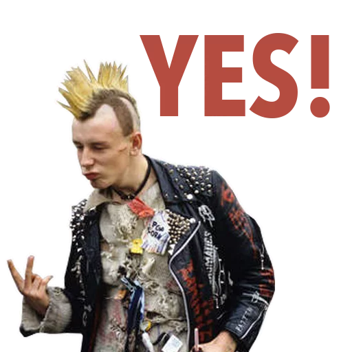 ✌ Стикер «Punk» для Telegram