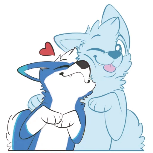 Стикерпак Pup Tesla для Telegram