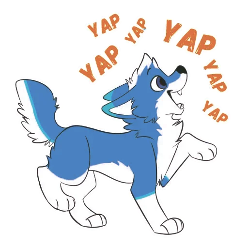 👋 Стикер «Pup Tesla» для Telegram