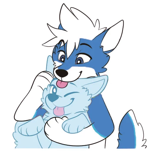 🥰 Стикер «Pup Tesla» для Telegram