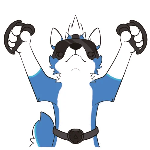 😎 Стикер «Pup Tesla» для Telegram