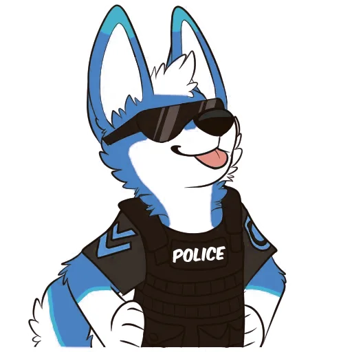 😎 Стикер «Pup Tesla» для Telegram