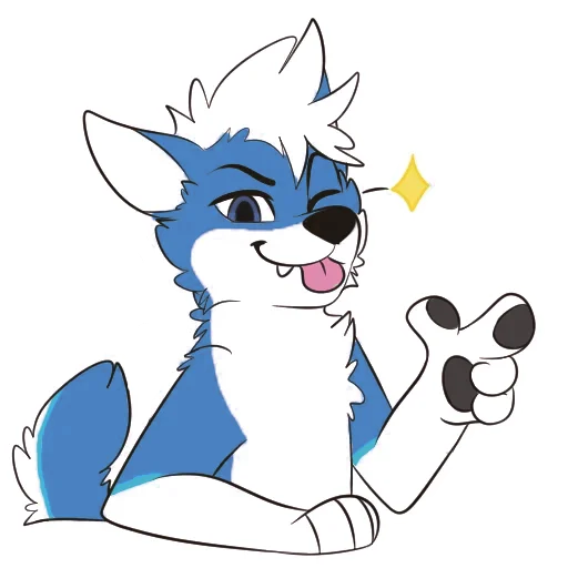😉 Стикер «Pup Tesla» для Telegram