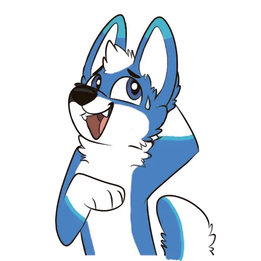 😅 Стикер «Pup Tesla» для Telegram
