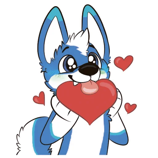 😍 Стикер «Pup Tesla» для Telegram