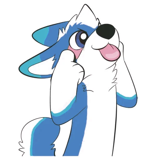 😜 Стикер «Pup Tesla» для Telegram