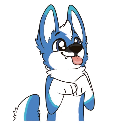 😛 Стикер «Pup Tesla» для Telegram