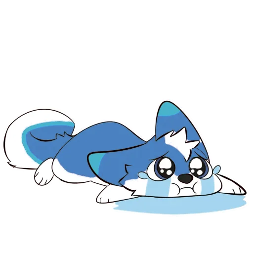 😭 Стикер «Pup Tesla» для Telegram