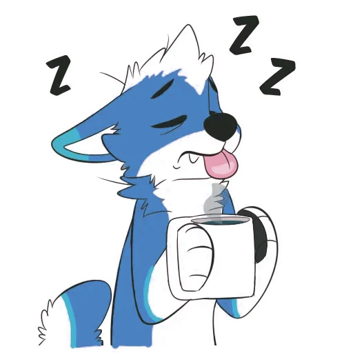 ☕ Стикер «Pup Tesla» для Telegram