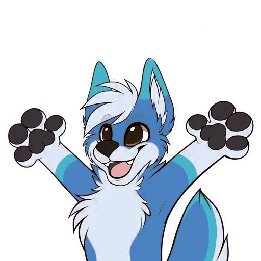 😄 Стикер «Pup Tesla» для Telegram