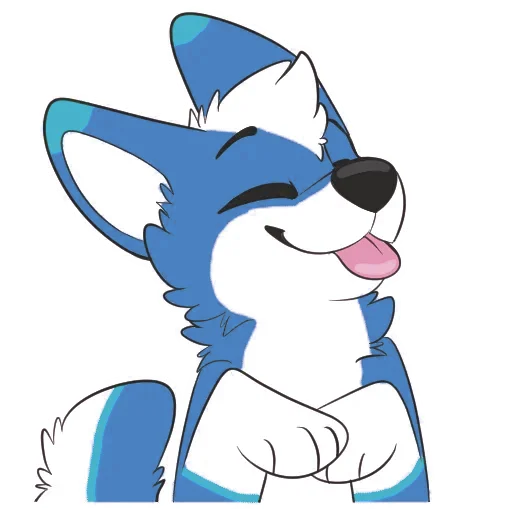😝 Стикер «Pup Tesla» для Telegram