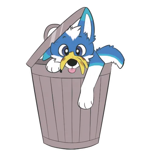 💩 Стикер «Pup Tesla» для Telegram
