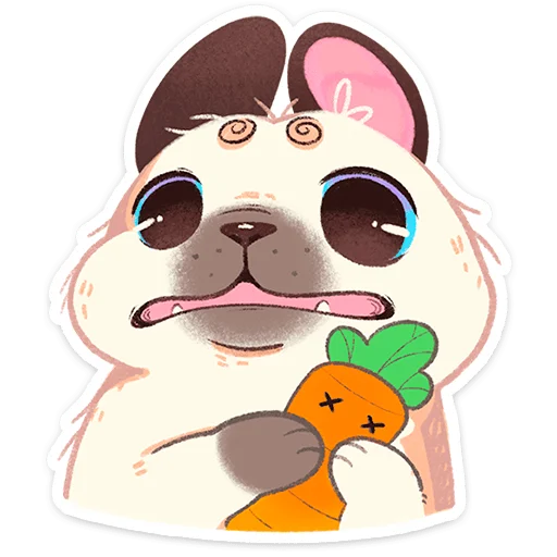 🥕 Стикер «Пуппи» для Telegram