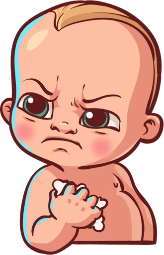 😤 Стикер «Стрёмный Пупс ICQ» для Telegram
