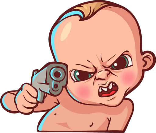 😎 Стикер «Стрёмный Пупс ICQ» для Telegram