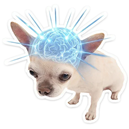 🧠 Стикер «Песики» для Telegram