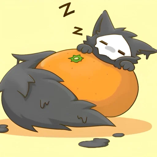 🍊 Стикер «пюрешка» для Telegram