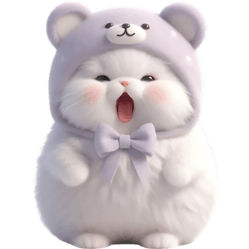 👹 Стикер «Фиолетовый мишка» для Telegram